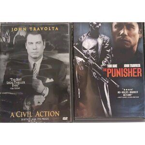 The PUNISHER Marvel Comics & A Civil Action John Travolta  2 DVDs
